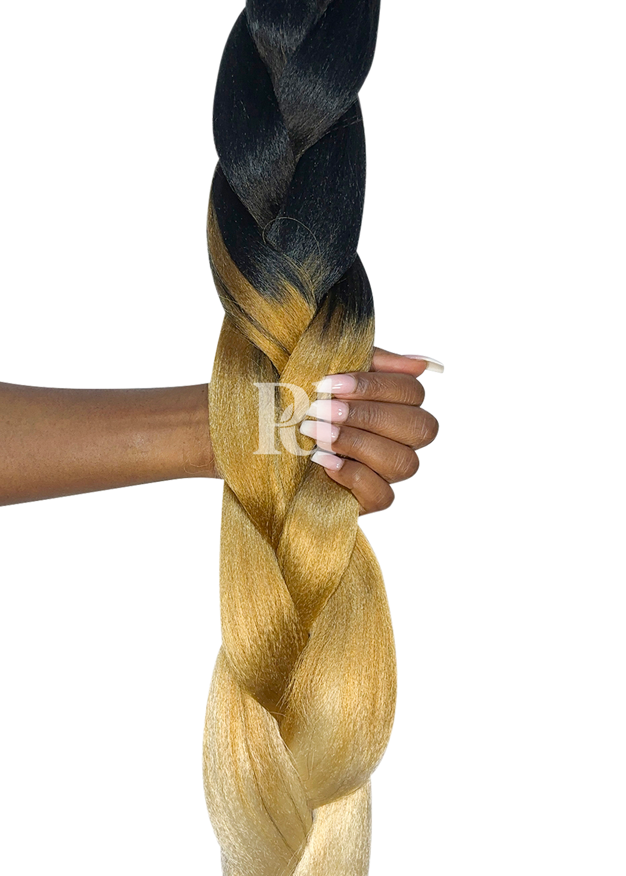 3 tone ombre braiding hair - black/blonde/ash blonde