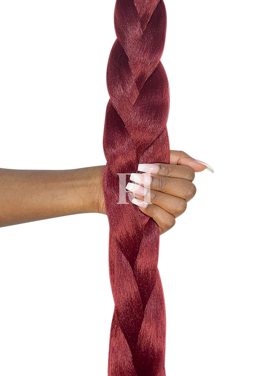 jumbo braiding hair - burgundy